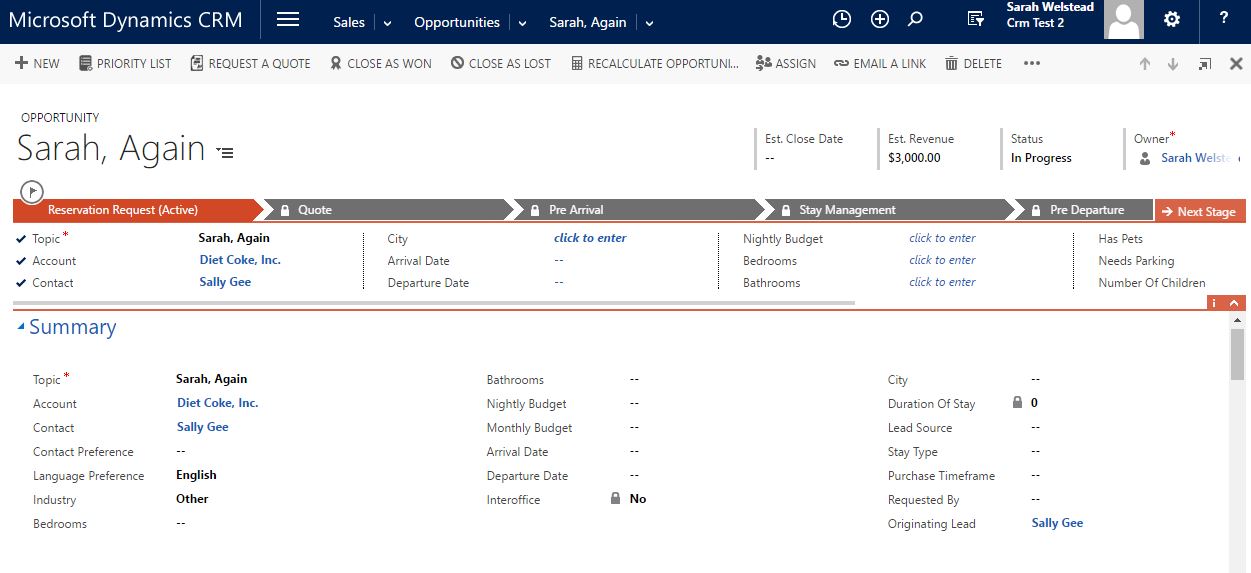 Opportunity Workflow